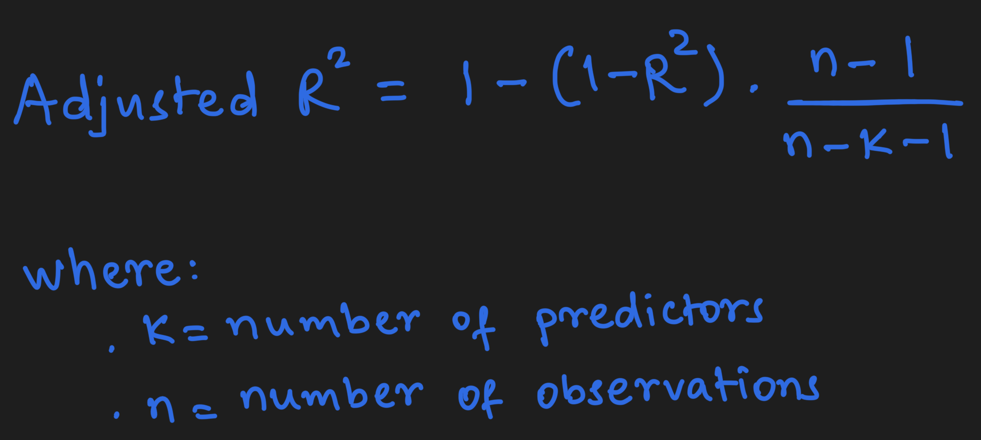 Adjusted R² Illustration